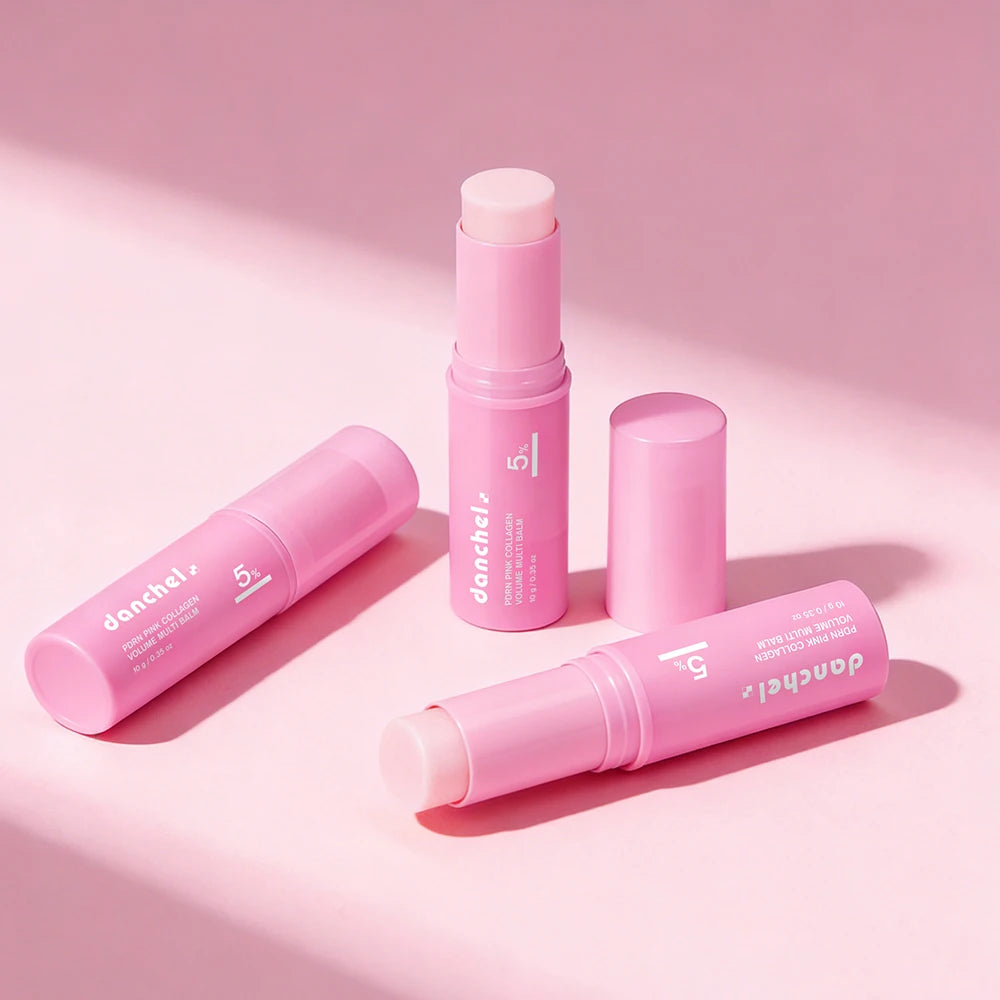 Pink Collagen Glow Balm Stick | Hydrating & Firming Moisturizer